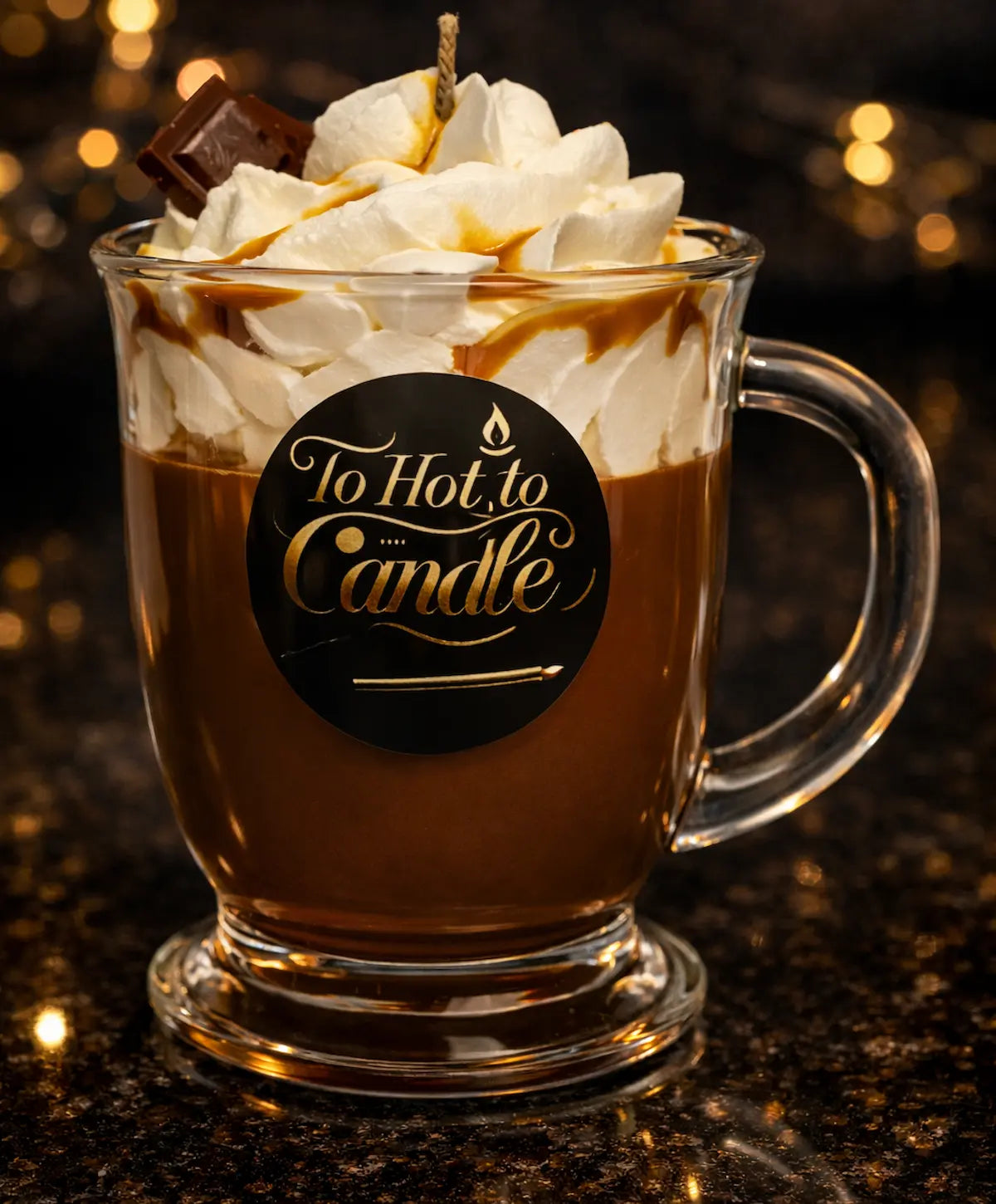 Choco Loco geurkaars met heerlijke chocoladegeur in luxe glas